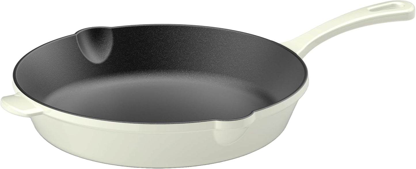 Cuisinart Chef's Classic 10-Inch Enameled Cast Iron Fry Pan - Cream Color