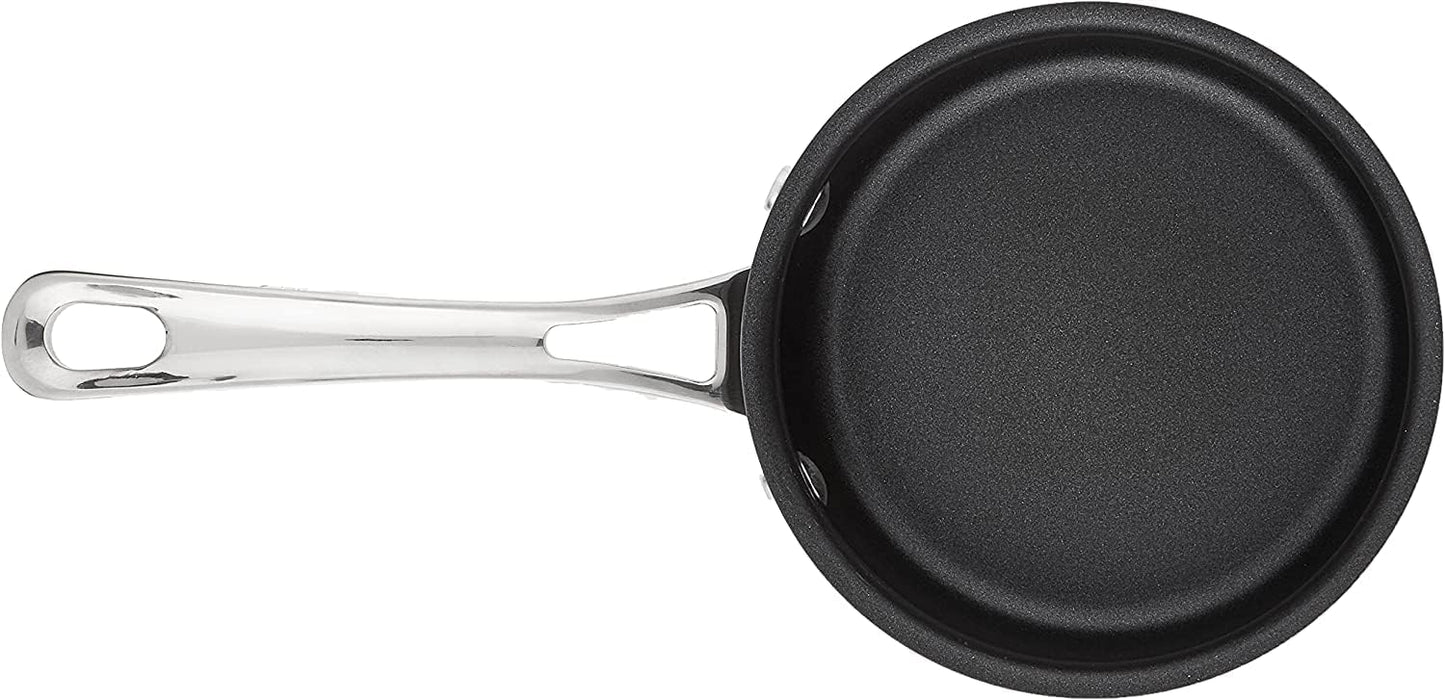 Cuisinart Contour Hard Anodized 1-Quart Saucepan - Black, with Cover
