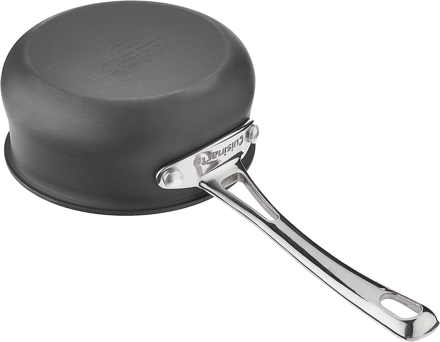 Cuisinart Contour Hard Anodized 1-Quart Saucepan - Black, with Cover