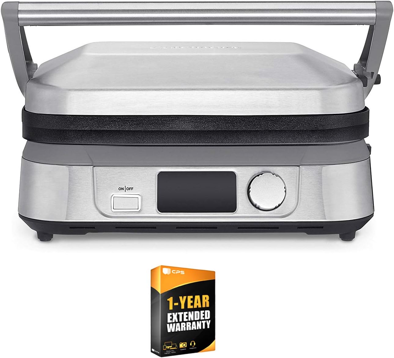 Cuisinart GR-5B Griddler Five with 1 Year CPS Protection Pack - Enhanced Coverage for Kitchen Appliance