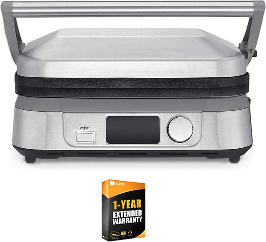 Cuisinart GR-5B Griddler Five with 1 Year CPS Protection Pack - Enhanced Coverage for Kitchen Appliance