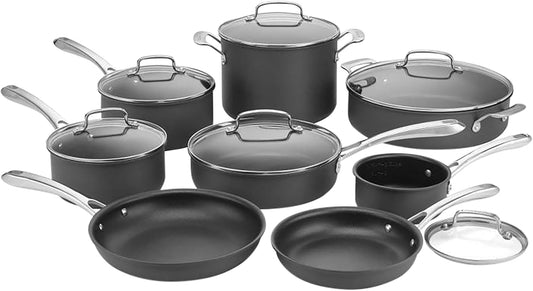 Cuisinart Hard Anodized Nonstick Cookware Set - 14-Piece Chef's Classic Collection