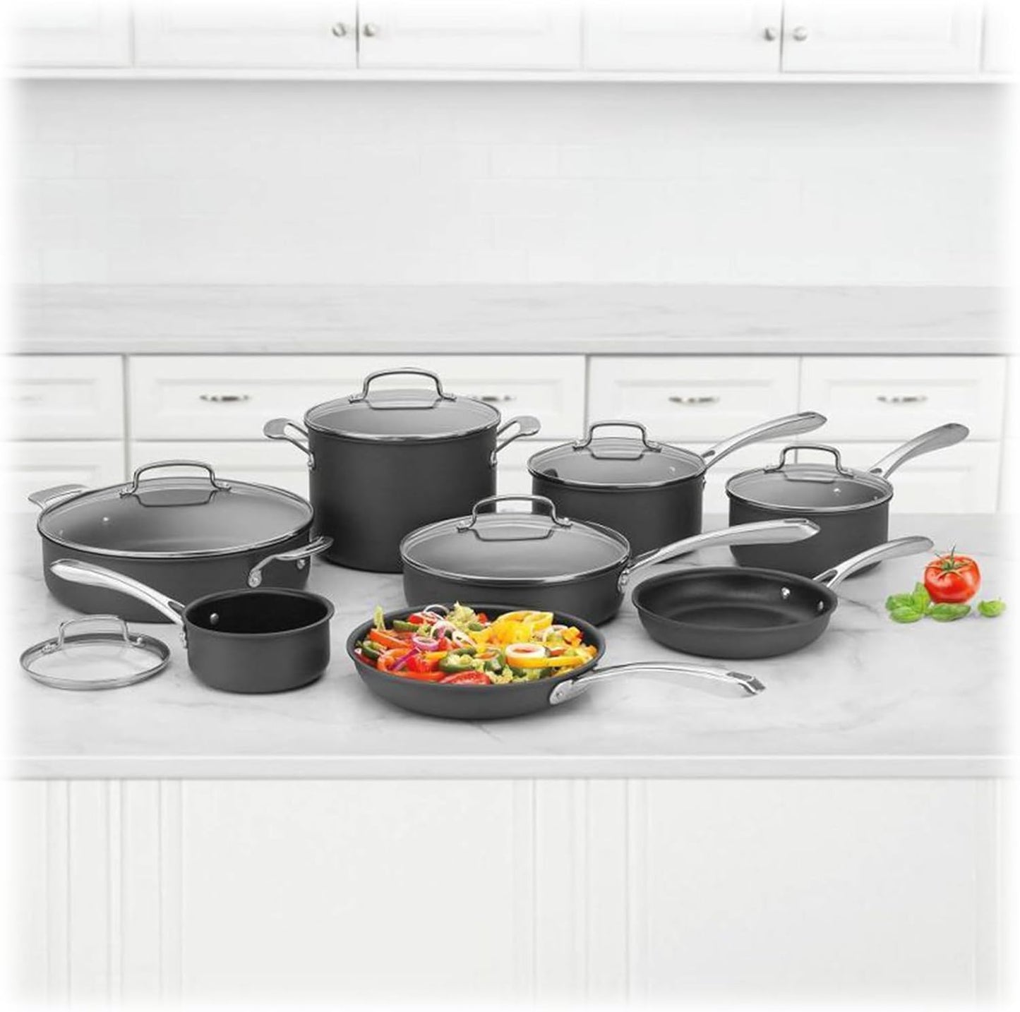 Cuisinart Hard Anodized Nonstick Cookware Set - 14-Piece Chef's Classic Collection