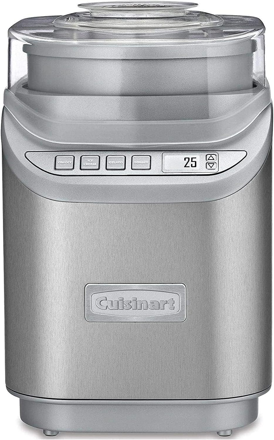 Cuisinart ICE-70P1 2 Quart Stainless Steel Ice Cream Maker with LCD Screen and Timer
