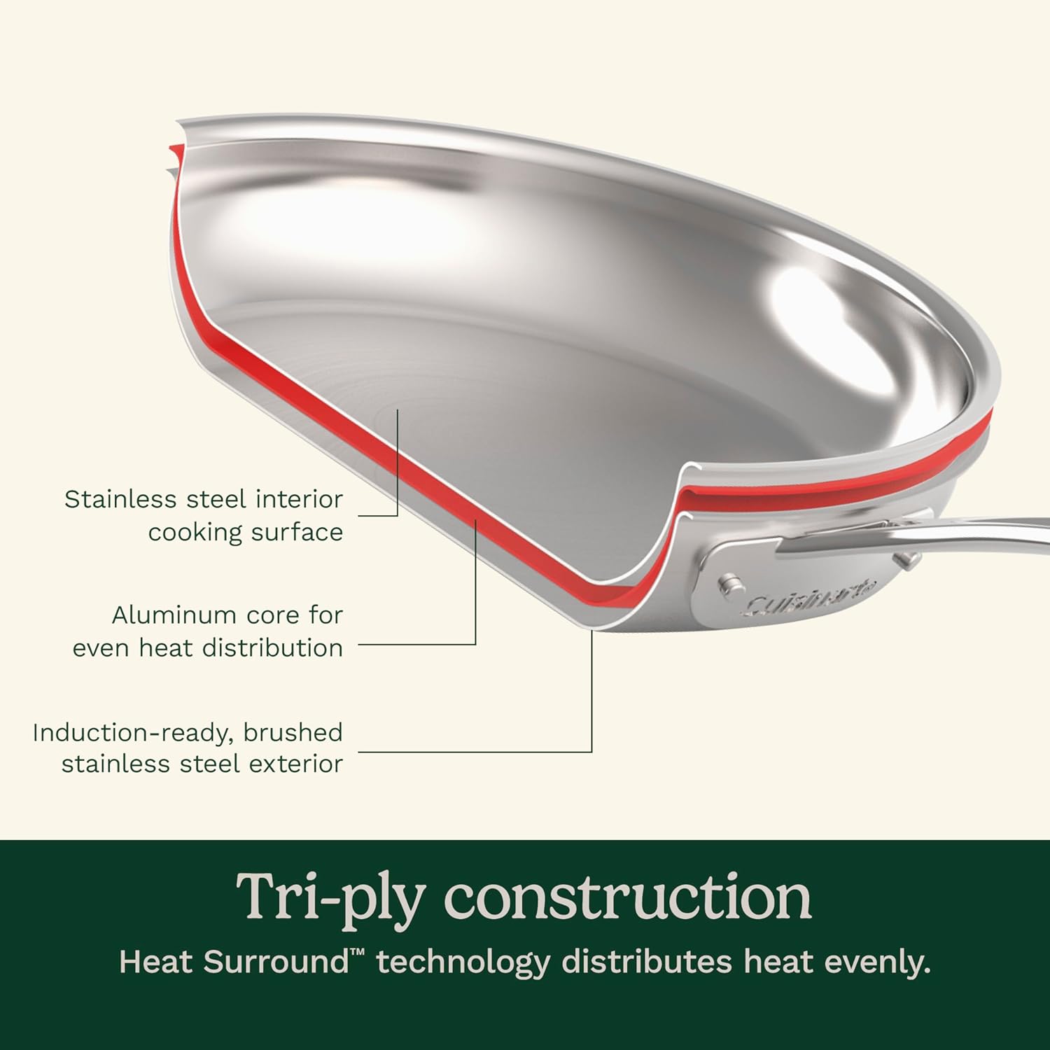 Cuisinart MCP-12N MultiClad Pro Triple Ply 12 Piece Cookware Set in Silver