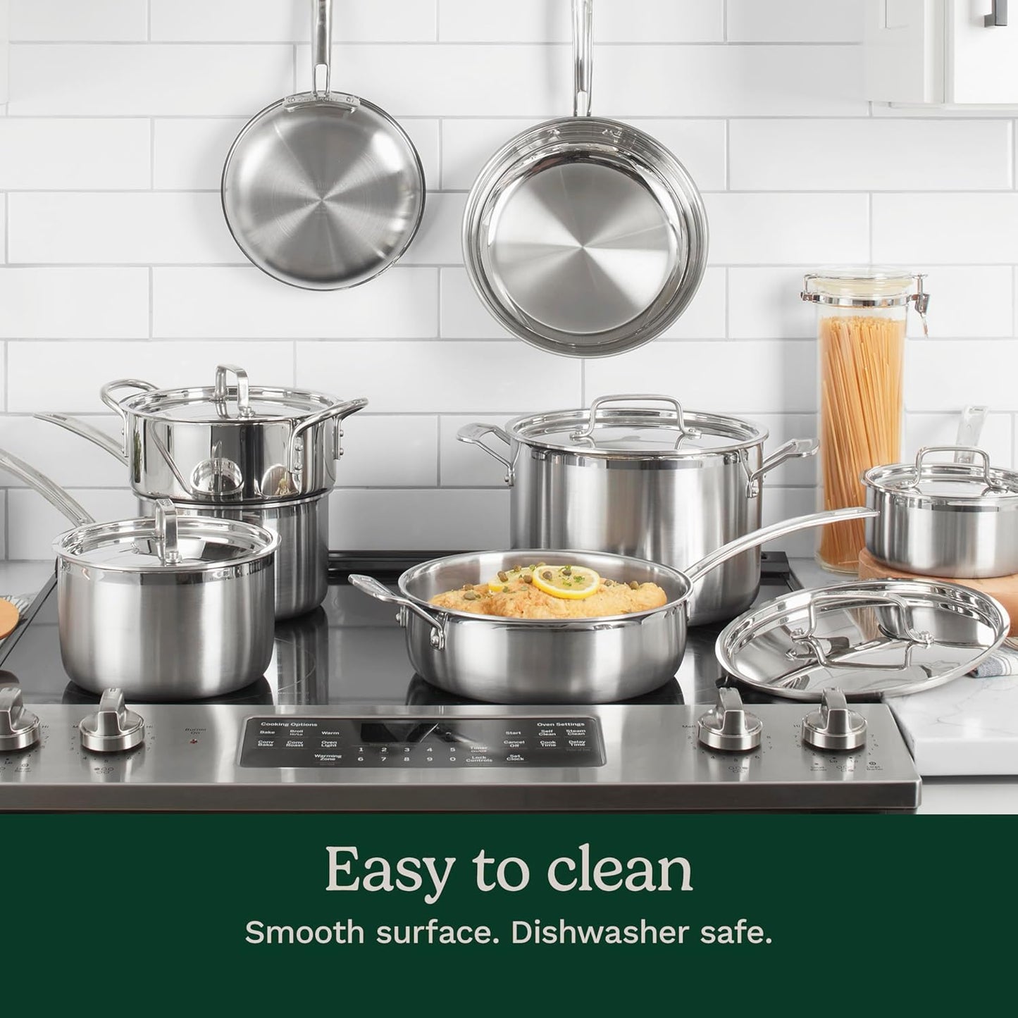 Cuisinart MCP-12N MultiClad Pro Triple Ply 12 Piece Cookware Set in Silver