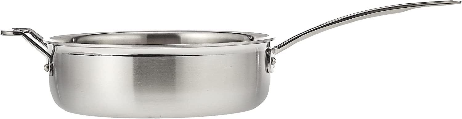 Cuisinart MCP33-24HN MultiClad Pro Stainless 3.5-Quart Saute Pan with Helper Handle and Cover Skillet