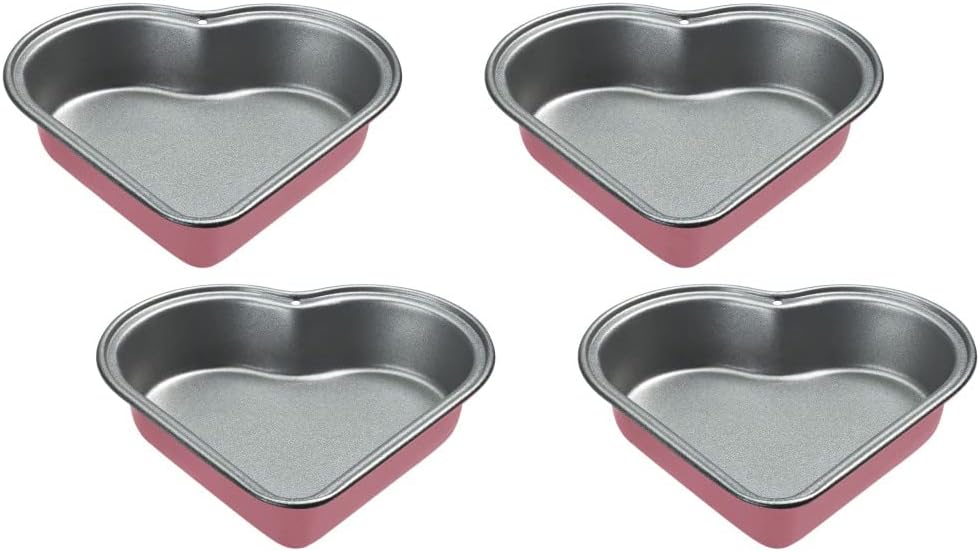 Cuisinart Mini Heart Pan Set - 4-pc Pink Nonstick Bakeware Kit
