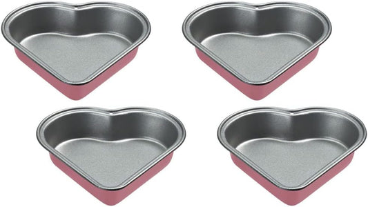 Cuisinart Mini Heart Pan Set - 4-pc Pink Nonstick Bakeware Kit