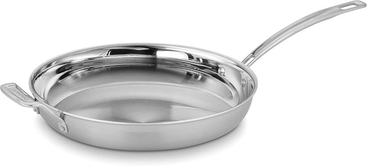 Cuisinart MultiClad Pro 12-Inch Skillet with Helper Handle - Stainless Steel