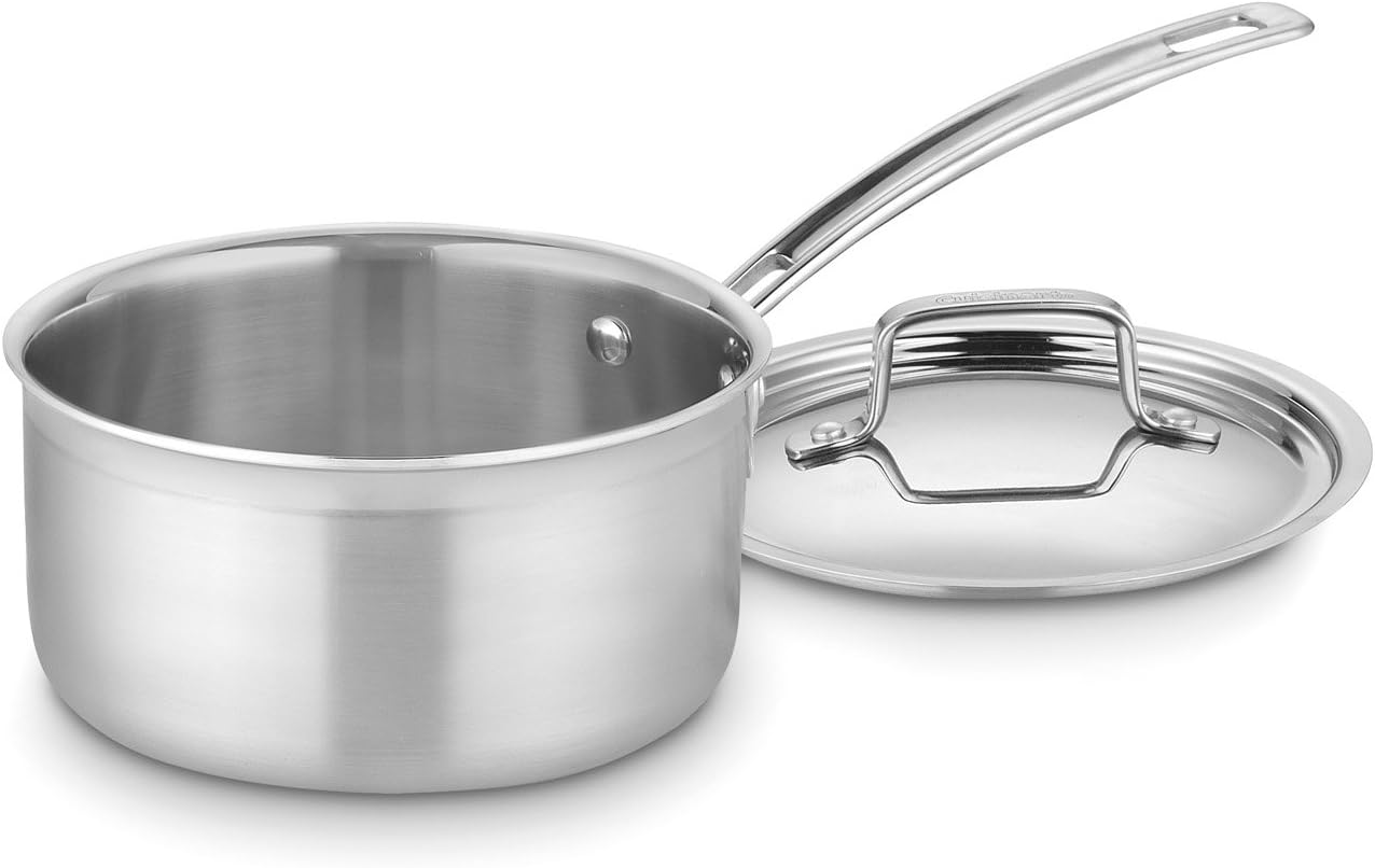 Cuisinart MultiClad Pro Stainless Steel Saucepan Set with Covers - 2-Quart & 4-Quart Sizes