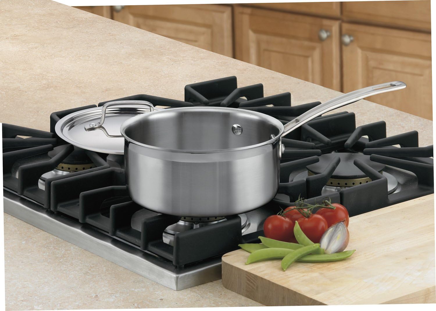 Cuisinart MultiClad Pro Stainless Steel Saucepan Set with Covers - 2-Quart & 4-Quart Sizes