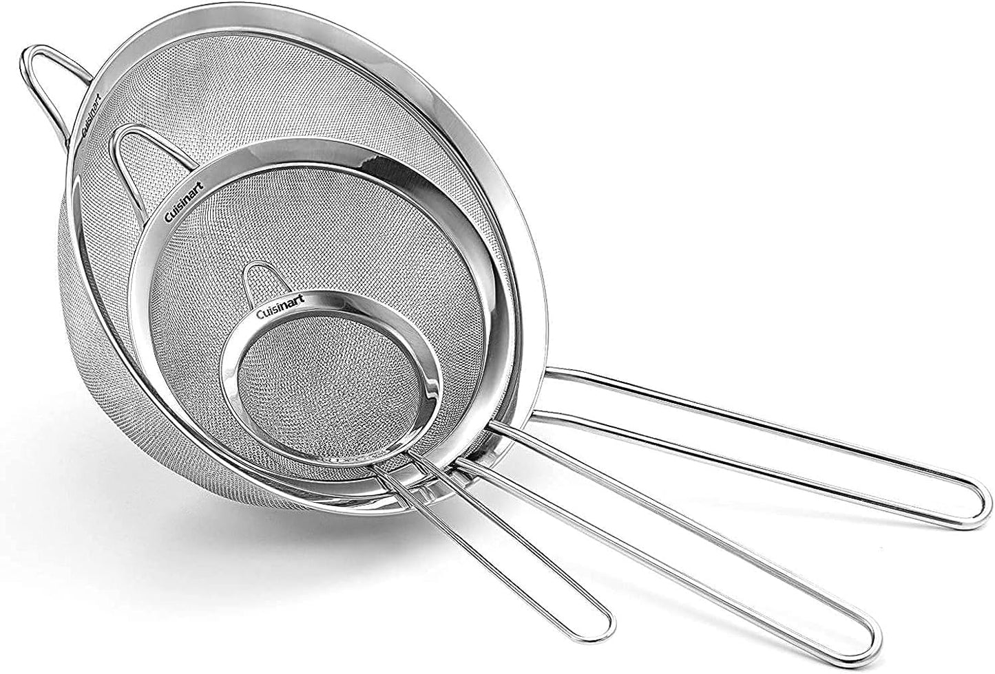 Cuisinart Silver Mesh Strainer Set, 3-Piece, CTG-00-3MS