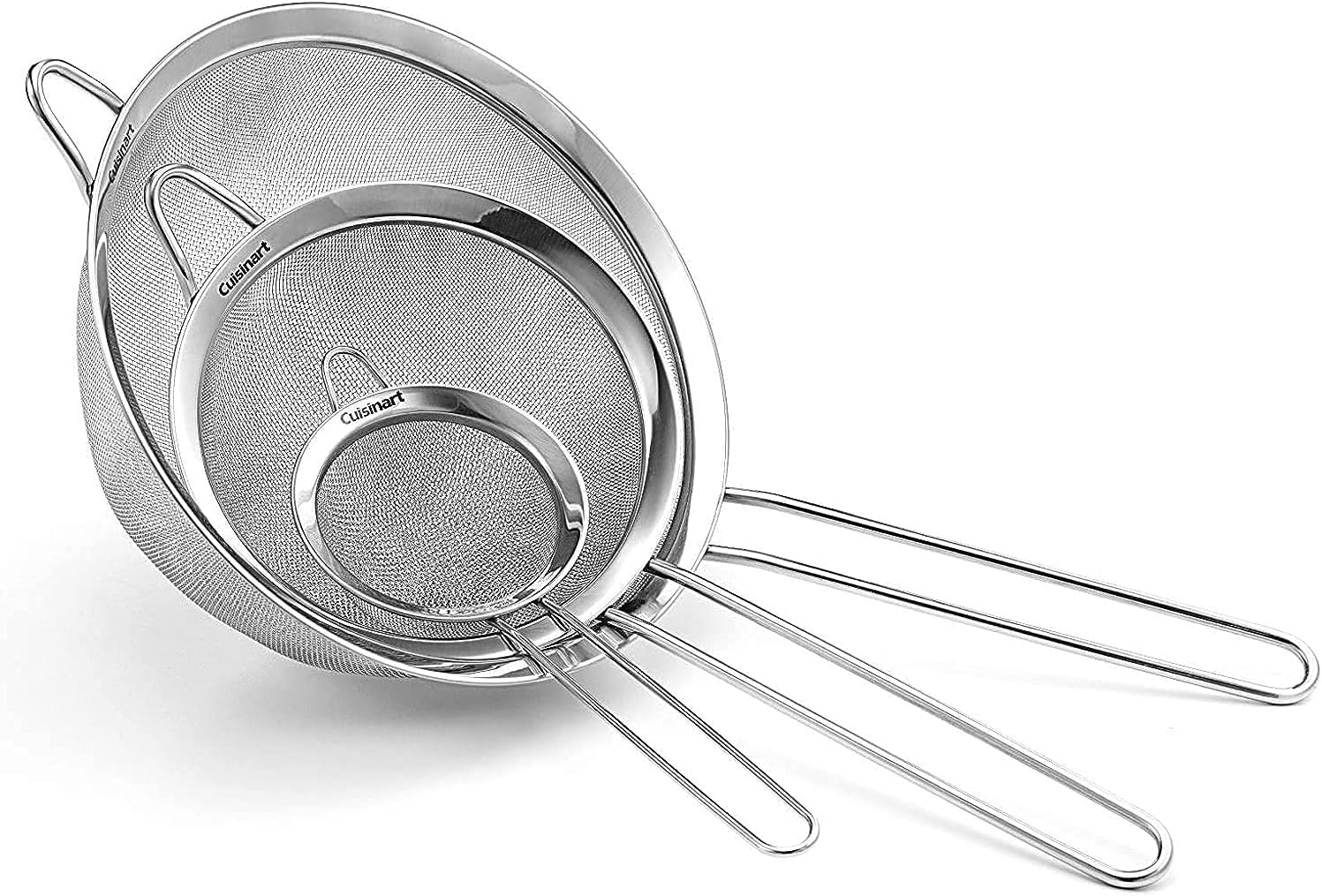 Cuisinart Silver Mesh Strainer Set, 3-Piece, CTG-00-3MS
