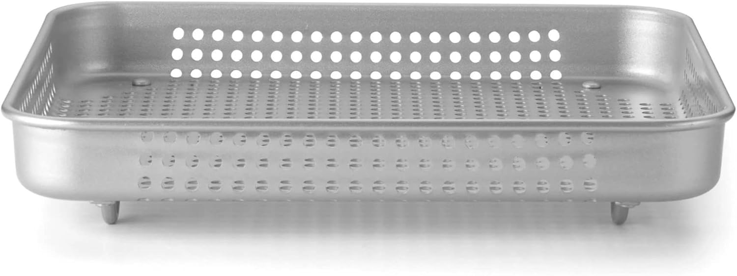 Cuisinart Silver Non-Stick Airfryer Basket compatible with TOA-60, TOA-65, and ANS-TOA2528