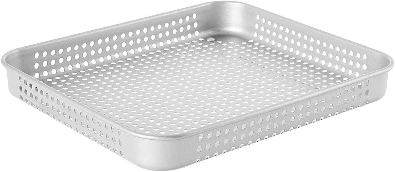 Cuisinart Silver Non-Stick Airfryer Basket compatible with TOA-60, TOA-65, and ANS-TOA2528