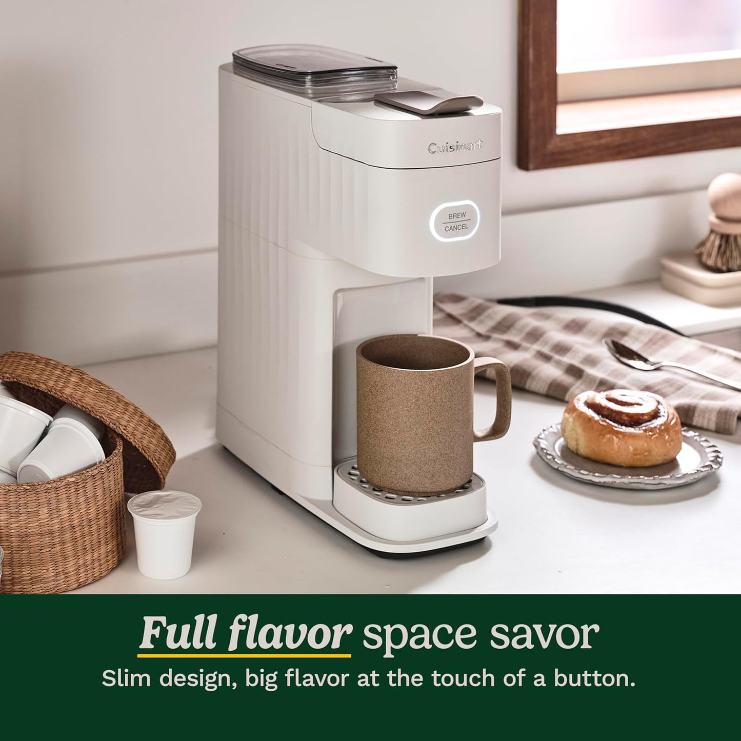 Cuisinart Soho Single-Serve Coffeemaker in Truffle Color SS-7TR