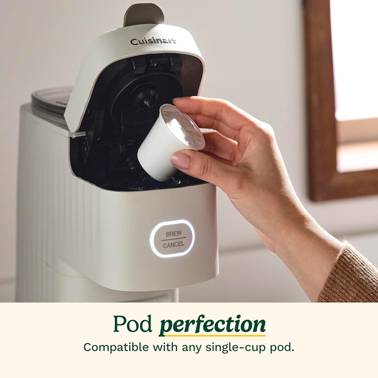 Cuisinart Soho Single-Serve Coffeemaker in Truffle Color SS-7TR