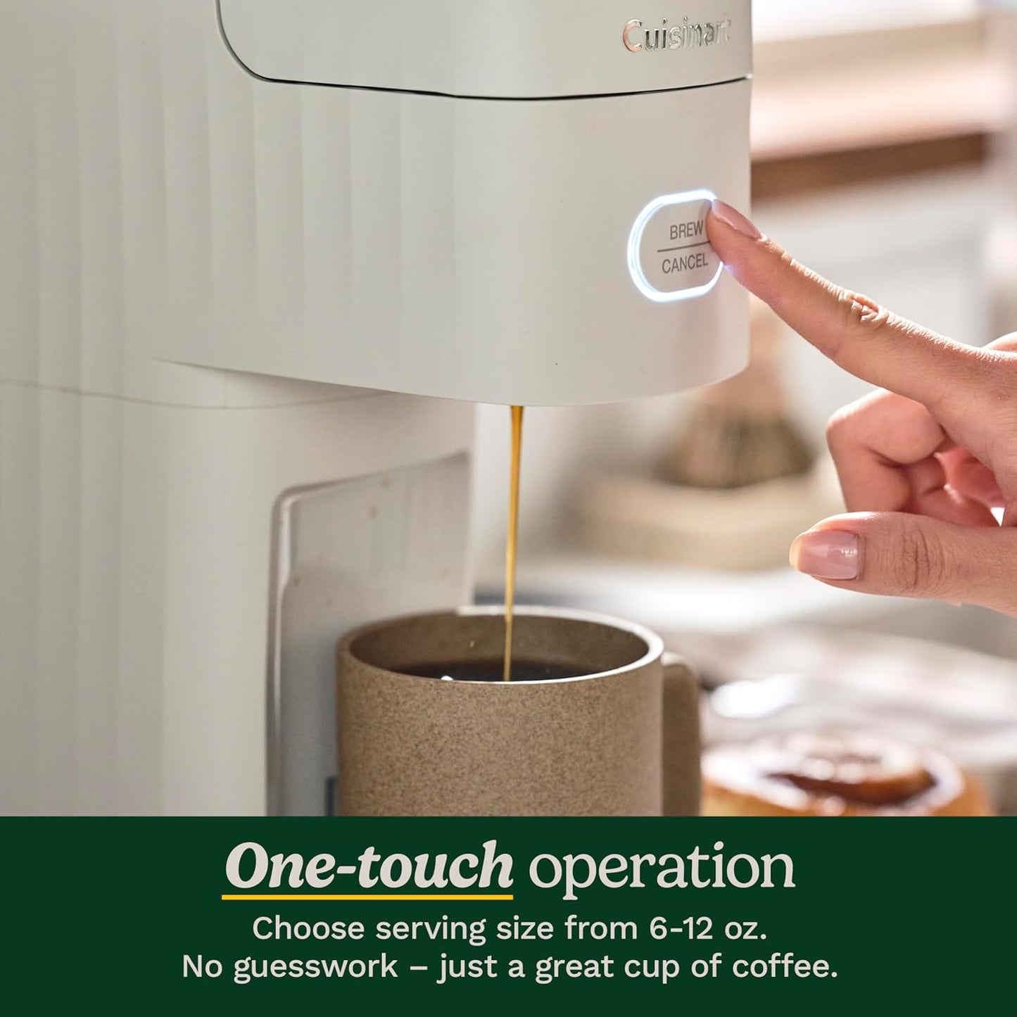 Cuisinart Soho Single-Serve Coffeemaker in Truffle Color SS-7TR