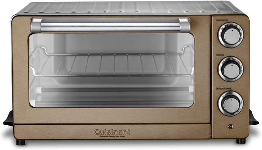 Cuisinart TOB-60N1CS Convection Toaster Oven Broiler in Copper Stainless Steel, 19.1" x 15.5" x 9.8