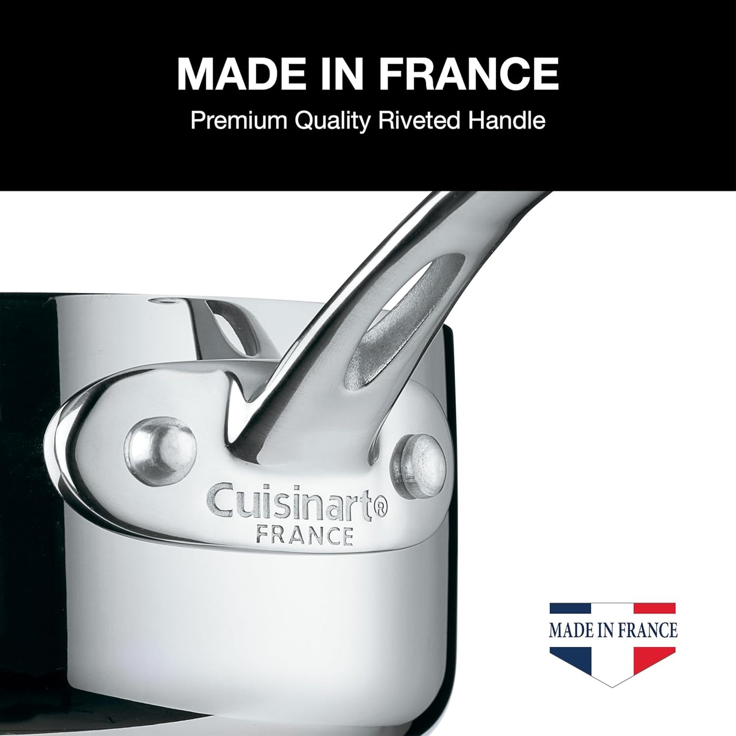 Cuisinart Tri-Ply Stainless Steel Cookware Set - 10 Piece French Classic Collection in Silver