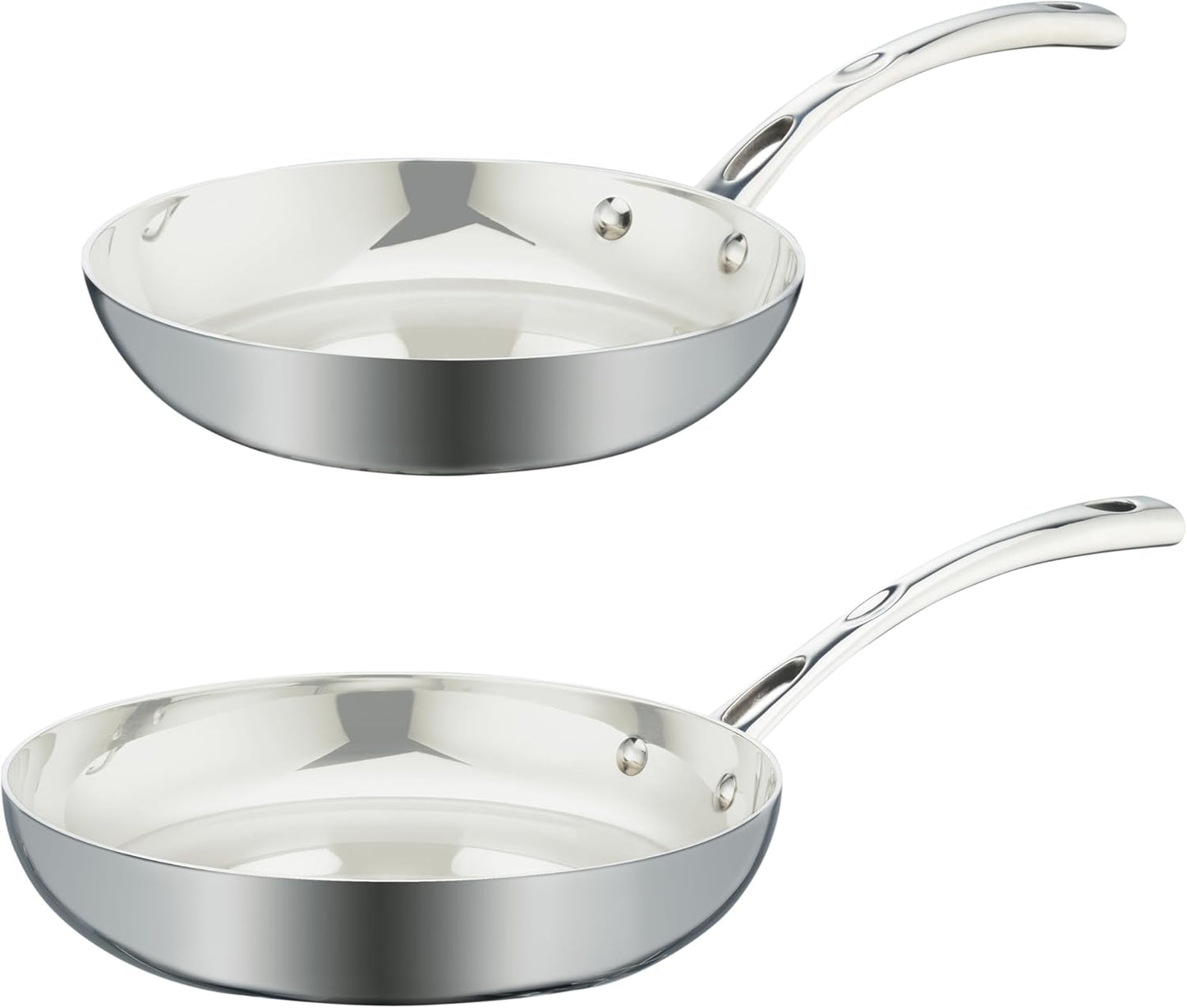 Cuisinart Tri-Ply Stainless Steel Cookware Set - 10 Piece French Classic Collection in Silver