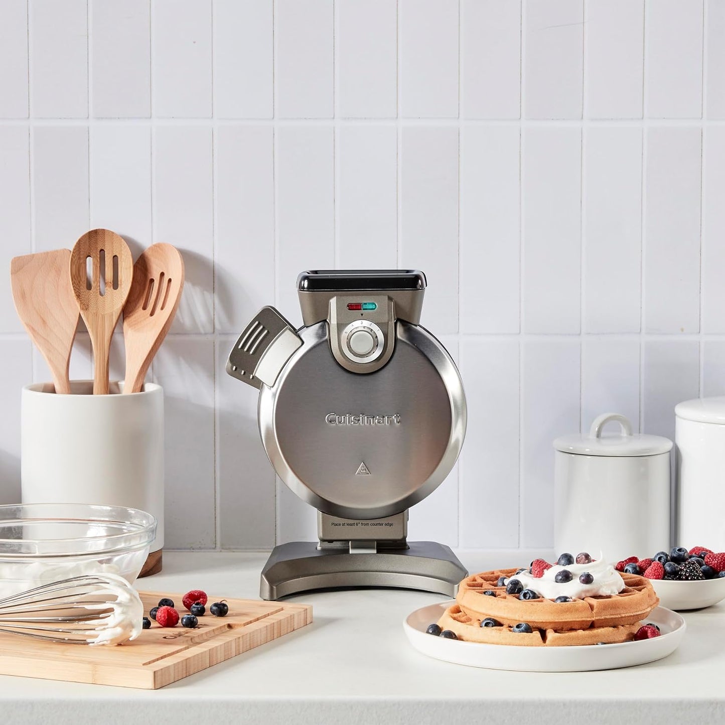 Cuisinart Vertical Waffle Maker in Silver - Easy Breakfasts at Home