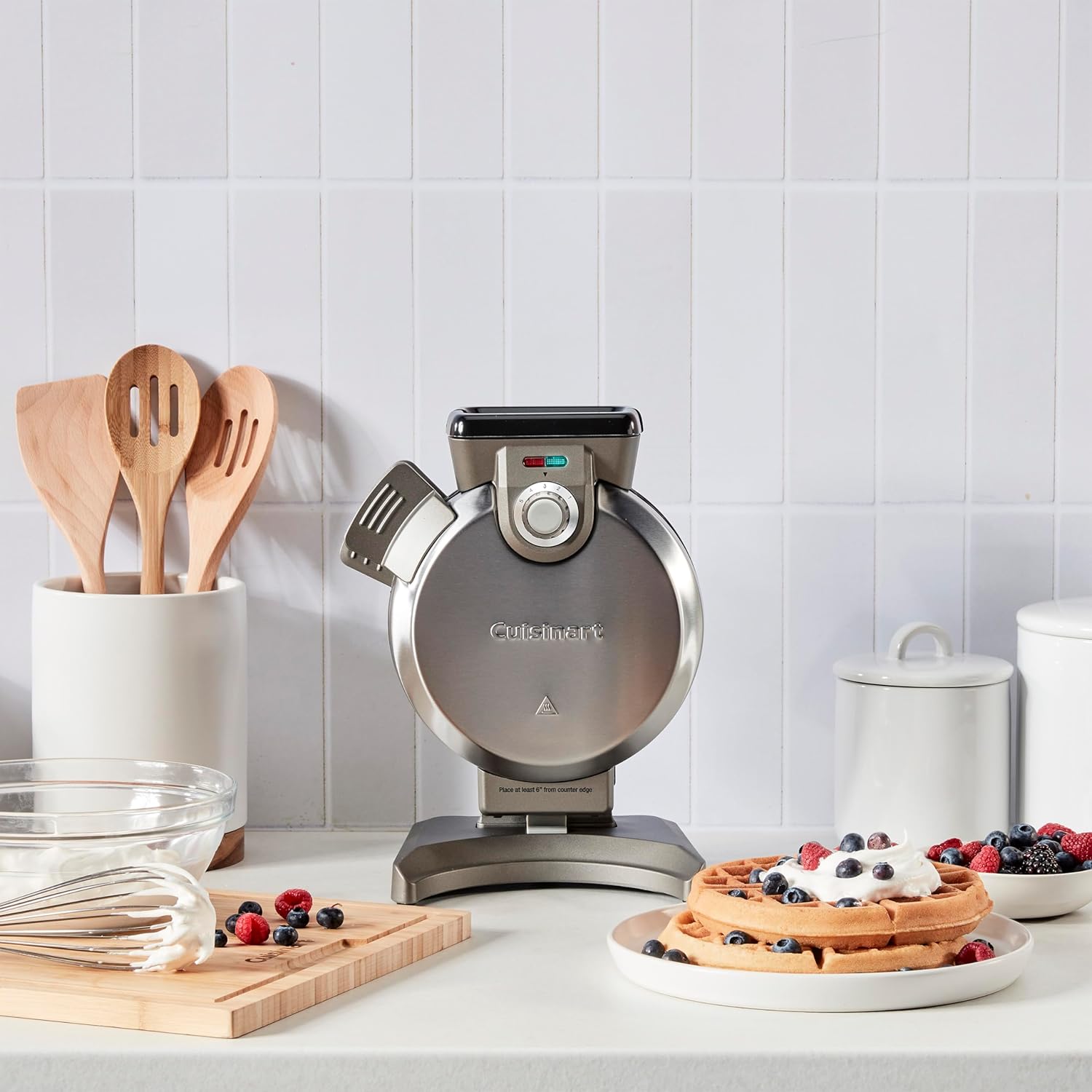 Cuisinart Vertical Waffle Maker in Silver - Easy Breakfasts at Home