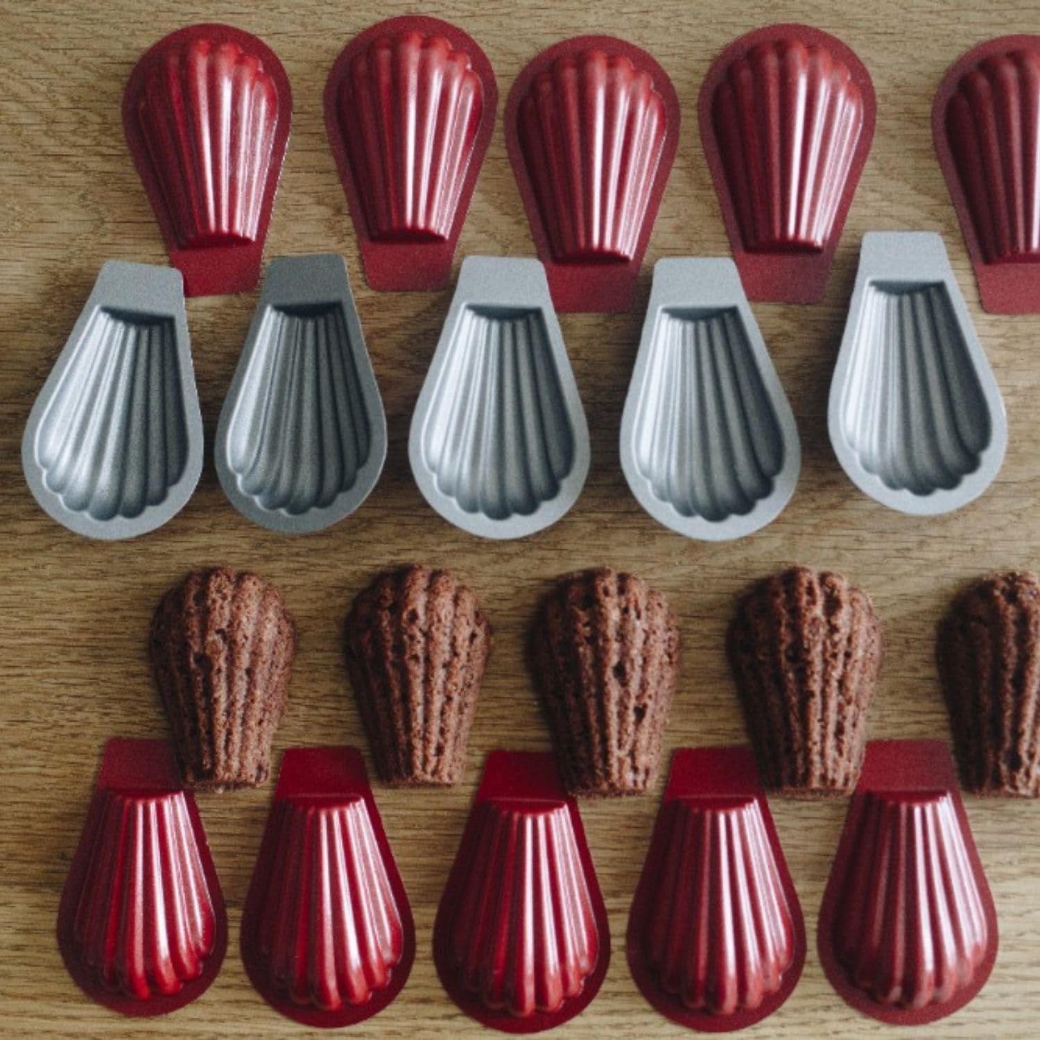 CULIMI Mini Tart Baking Pan Set - 20 Non-Stick Pastry Shells Mold for Tartaletas Pequenas