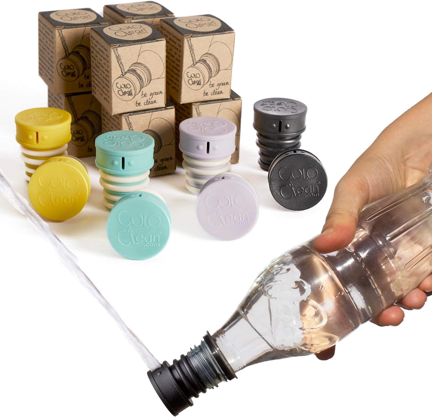 CuloClean Portable Bidet for Toilet, Travel, Camping - Compatible with Any Plastic Bottle - Sanitary and Discreet - Backcountry Bidet Nozzle