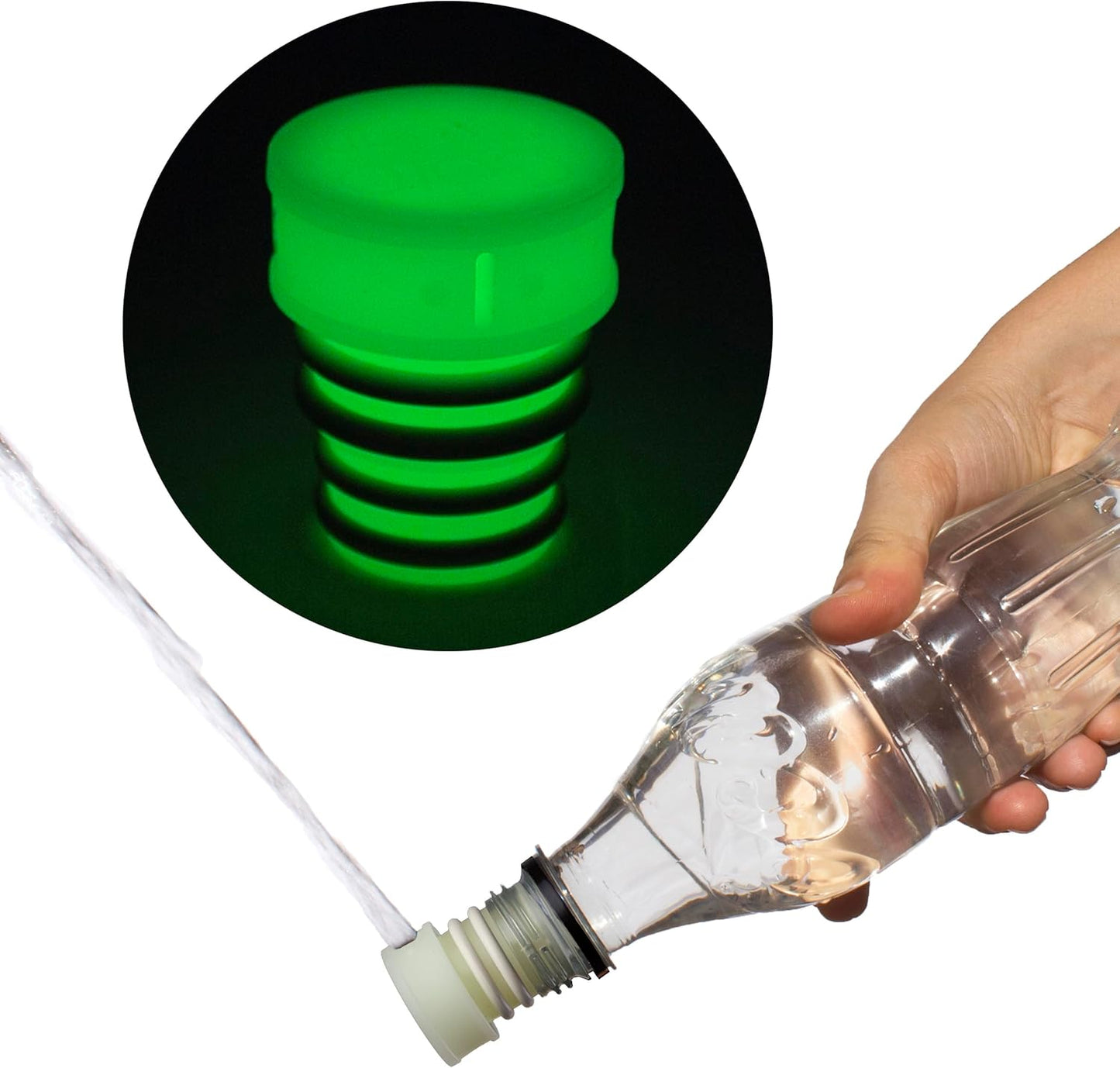 CuloClean Portable Bidet: Sanitary, Travel-Friendly Backcountry Nozzle with Glow in The Dark Feature