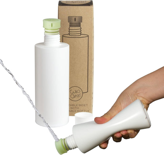 CuloClean Portable Bidet Spray for Toilet or Travel - Handheld Peri Bottle for Men and Women - Glow in The Dark - Bath Essentials