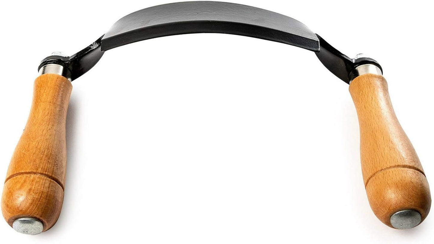 Curved Draw Shave Knife - 8in Woodworking Debarking Tool for Precision Cutting and Shaping Wood