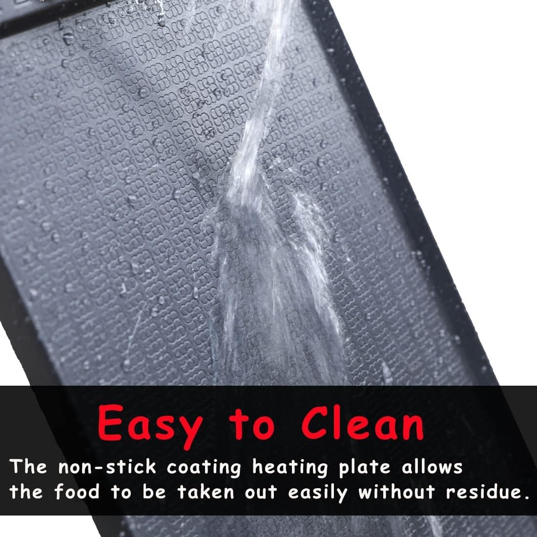 Cusimax Smokeless Grill Stove Top Griddle Plate - Non-Stick Aluminum Pancake Griddle Pan, Dishwasher Safe - 14.96" x 8.66