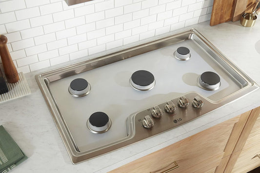 Custom Designed StoveGuard USA-Made Gas Stove Top Cover for Lite LG Gas Range - Precision Cut Model LRGL5823S