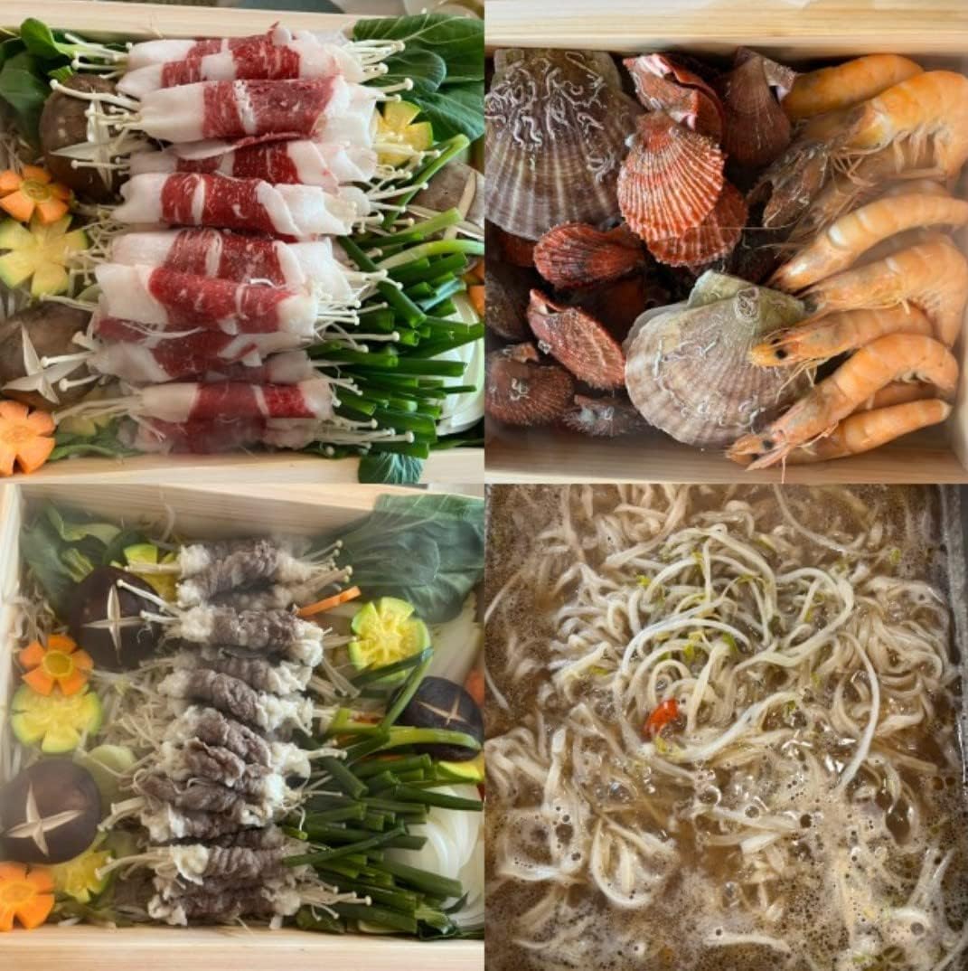 Cypress Wood 2-Tier Hinoki Seiromushi Steamer Full Set for Type 1 Steamed Dishes