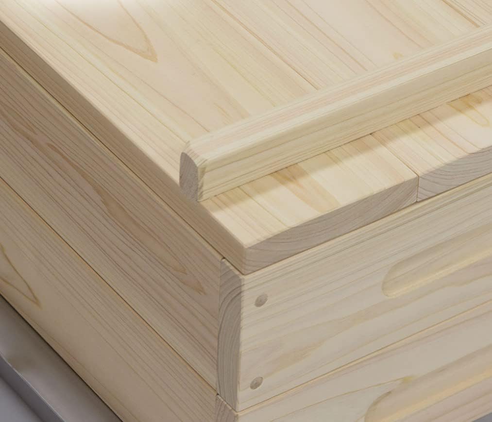 Cypress Wood 2-Tier Hinoki Seiromushi Steamer Full Set for Type 1 Steamed Dishes