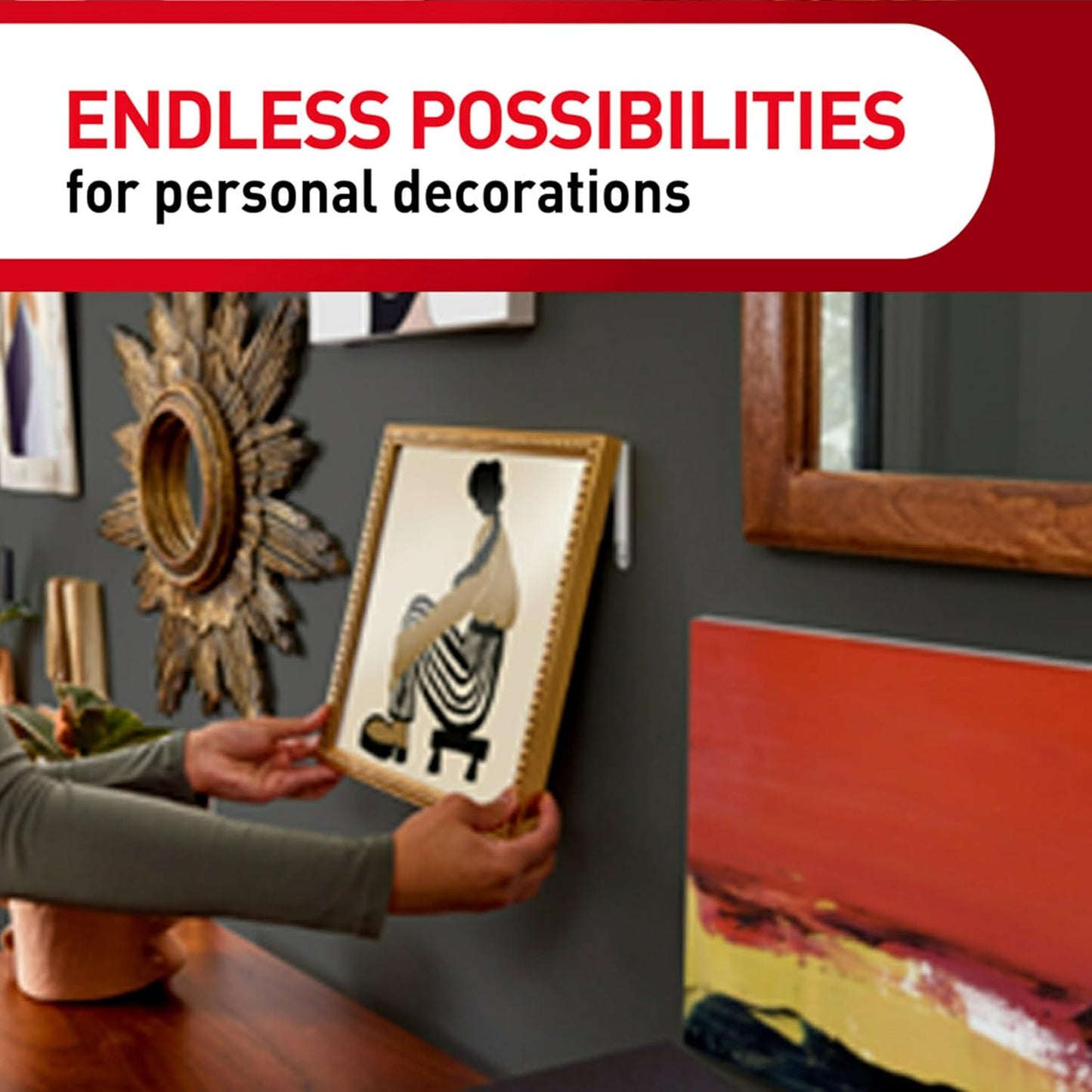 Damage-Free Picture Hanging Kit with Assorted Hooks and Hanging Strips - Hang Up to 19 Items, Organize Easily - WildKart