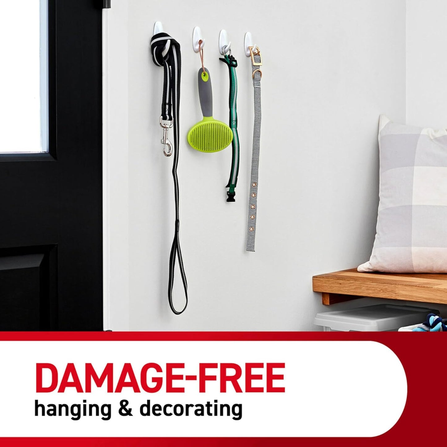 Damage-Free Picture Hanging Kit with Assorted Hooks and Hanging Strips - Hang Up to 19 Items, Organize Easily - WildKart