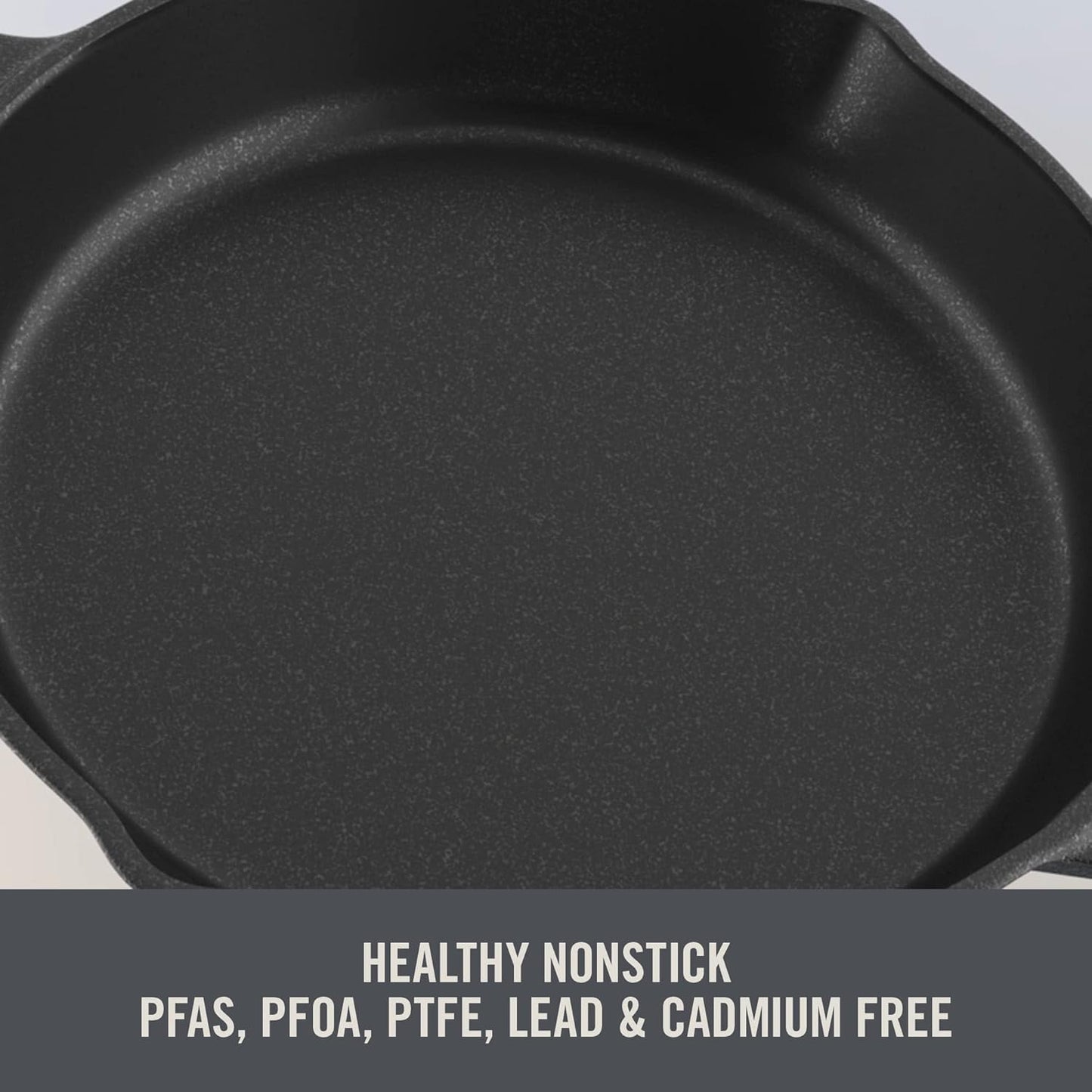 DASH Zakarian Nonstick Cast Iron Pan 9"x13" with Pour Spout and Silicone Grips - Blue, Ideal for Searing, Baking, Grilling