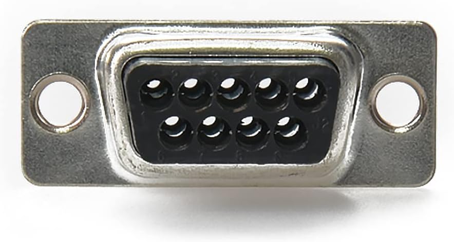 DB9 Female to RJ45 Modular Adapter - Ivory Finish for Easy Installation