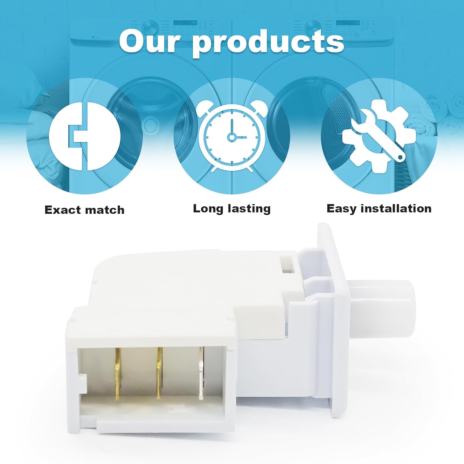 DC64-00828B Dryer Door Switch Replacement for Samsung Dryer - Compatible with DC64-00828A PS4210964 2071594 AP4578931