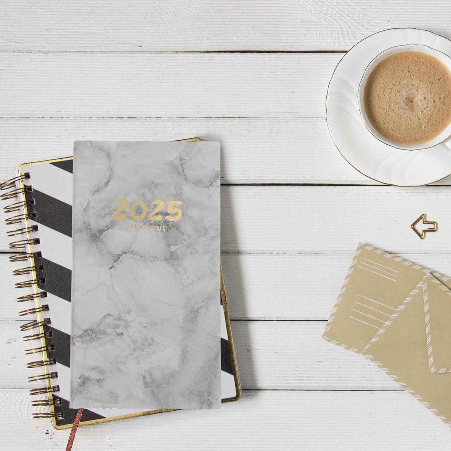 Delicate Tofficu Daily Agenda Planner & Notebook for Men/Women - Grey, Ideal for School or Office Use