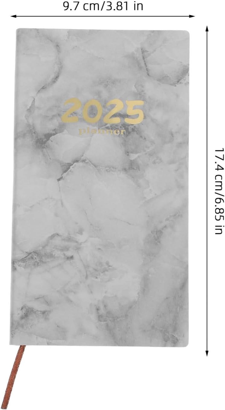 Delicate Tofficu Daily Agenda Planner & Notebook for Men/Women - Grey, Ideal for School or Office Use