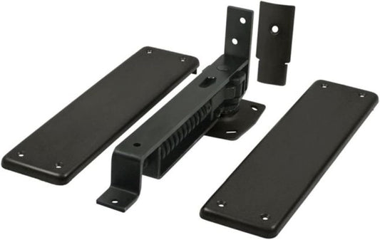 Deltana DASH95U10B Solid Brass Spring Hinge with Cover Plates, Oil-Rubbed Bronze - 3 3/4" X 9 1/4