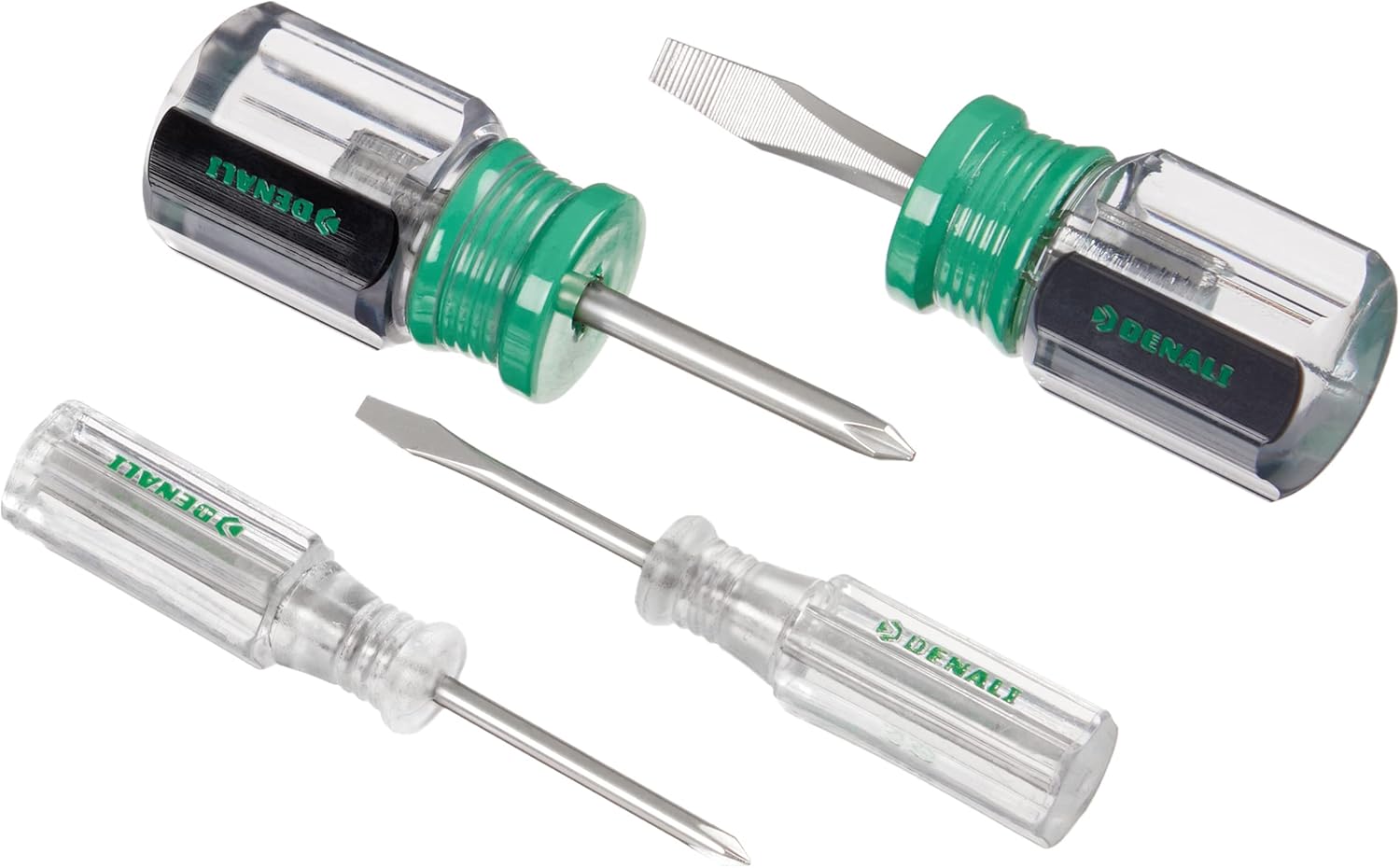 Denali 17-Piece Screwdriver Set in Silver with Slotted and Phillips Heads, Northern Glow Grey