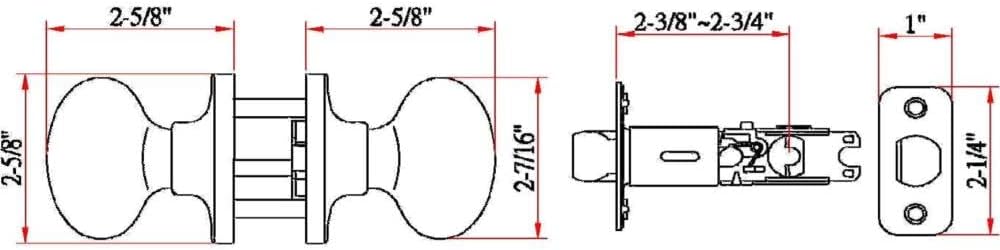 Design House 750570 Egg Passage Door Knob in Oil Rubbed Bronze for Standard Doors