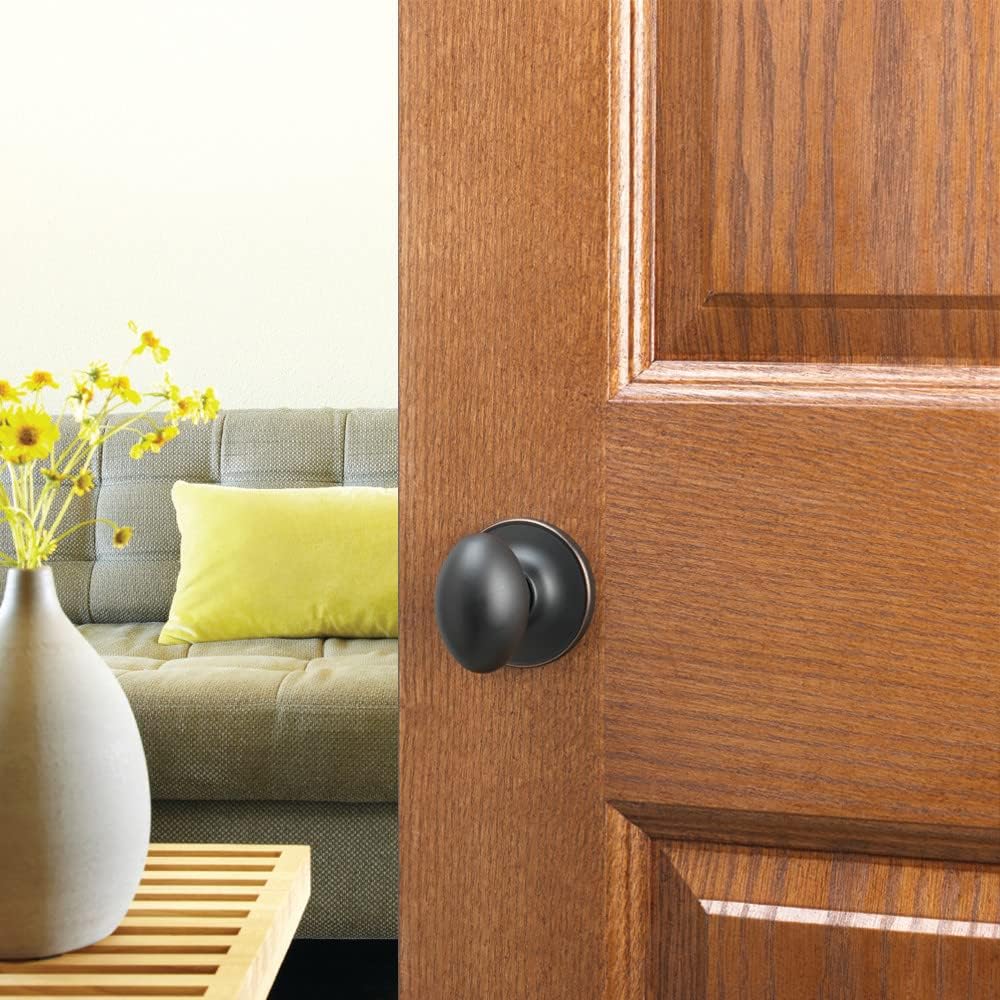 Design House 750570 Egg Passage Door Knob in Oil Rubbed Bronze for Standard Doors