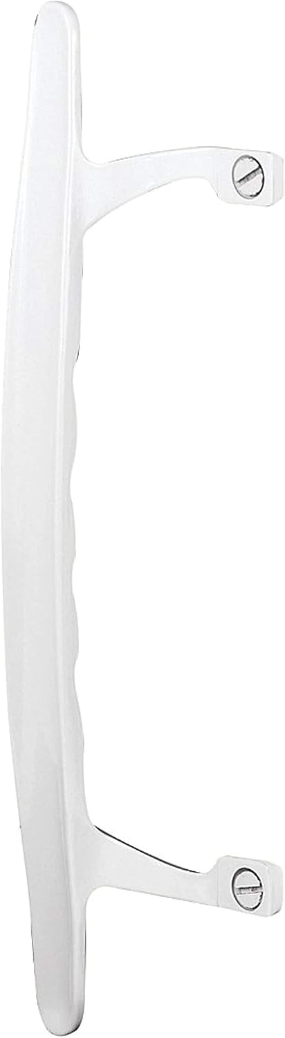 Diecast Sliding Patio Door Pull Handle - White Painted Finish - Prime-Line C 1196 - 6-5/8 In. - Single Pack