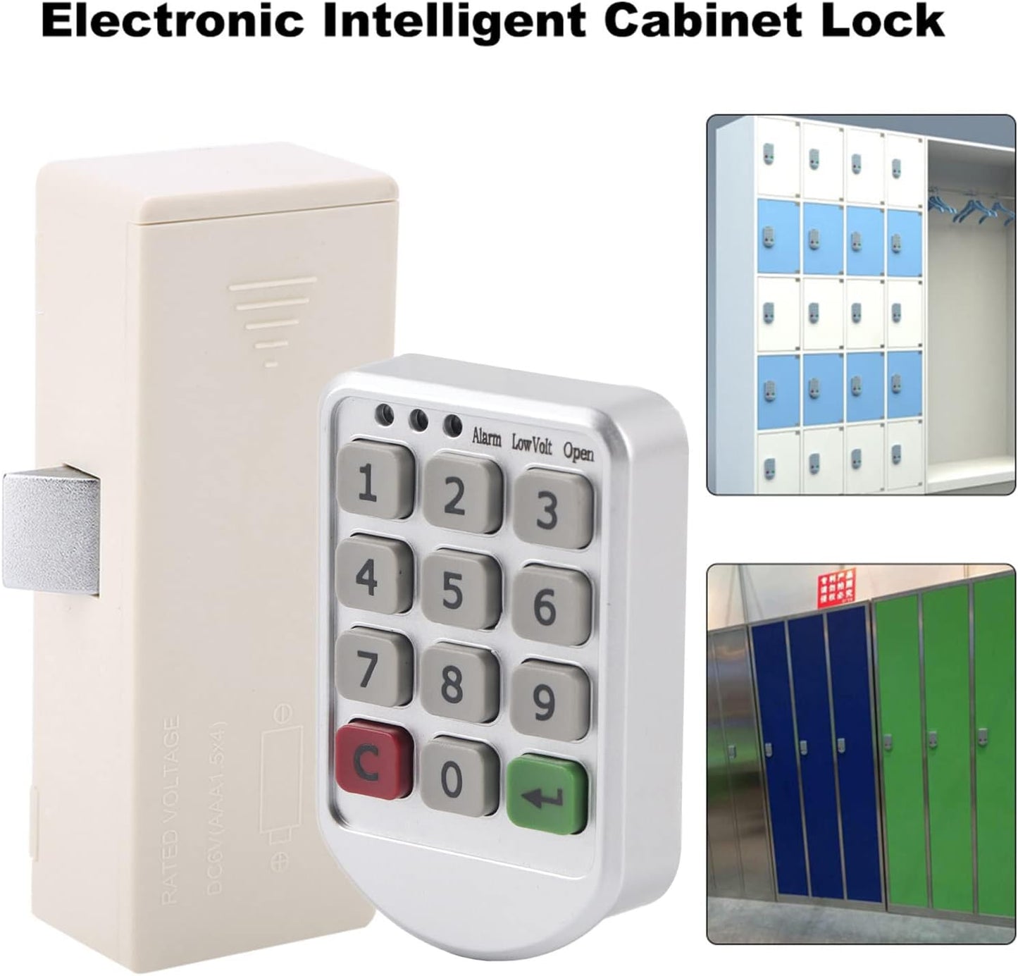 Digital Cabinet Lock with Keyless Entry for Cabinets and Drawers - Leapiture Electronic Combination Lock